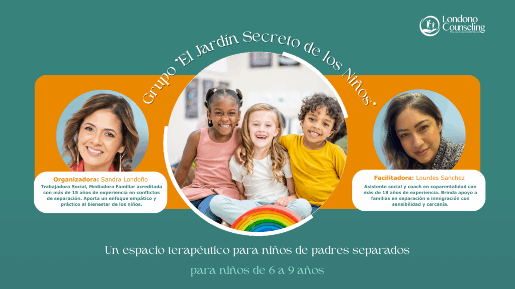 Niños sonrientes en grupo terapéutico para hijos de padres separados en Montreal – Londono Counseling